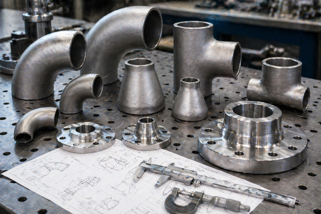 Steel Fittings: Elbows, Tees, Reducers & Flanges Explained