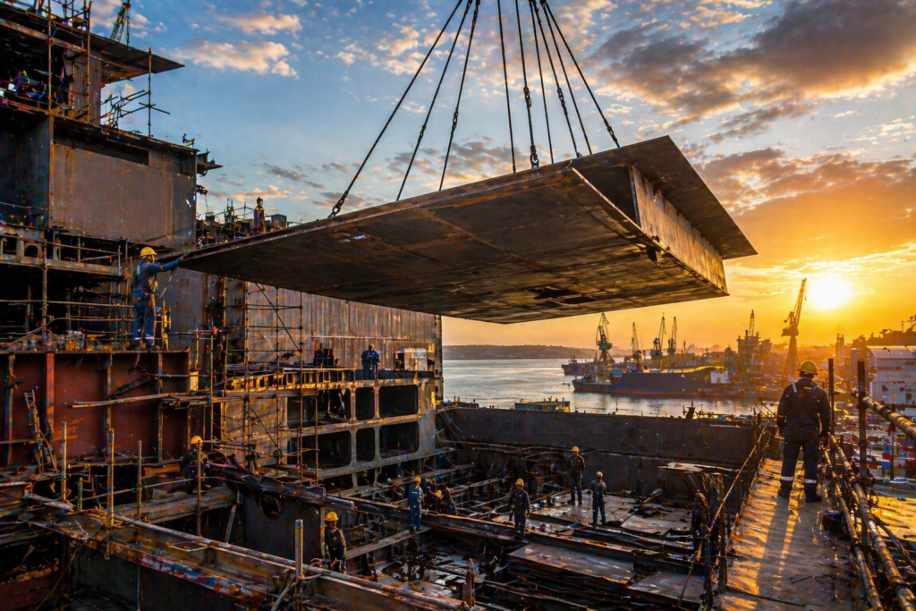 Steel for Shipbuilding: Grades, Standards & Supply Requirements