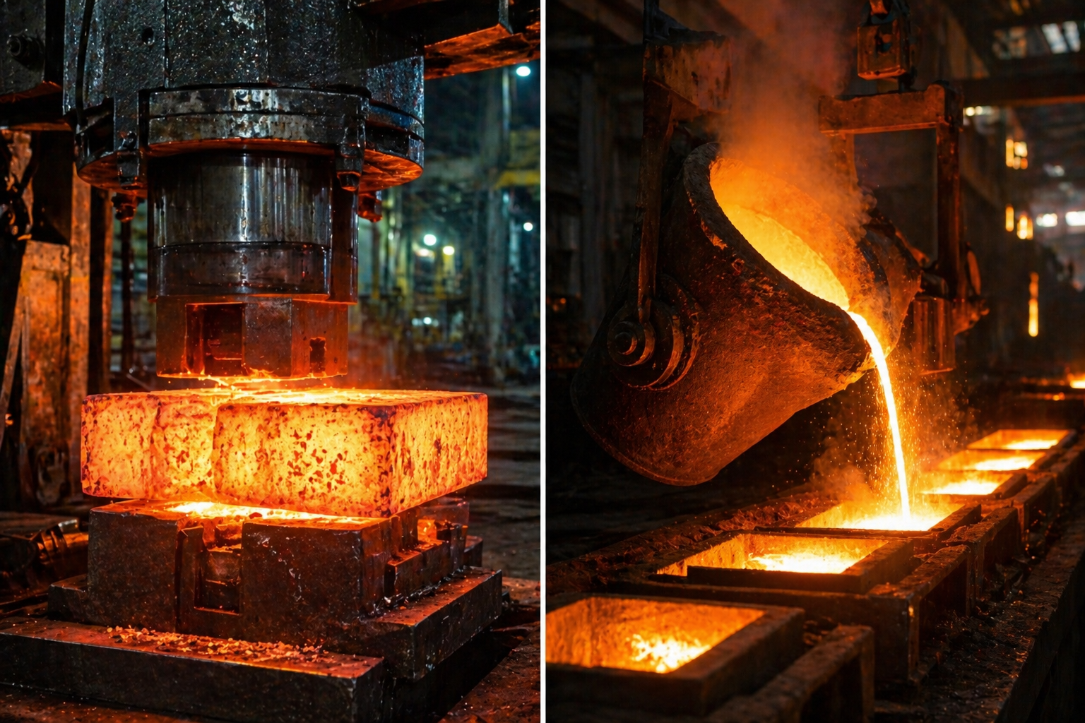 Forged Steel vs Cast Steel: Understanding the Manufacturing Difference