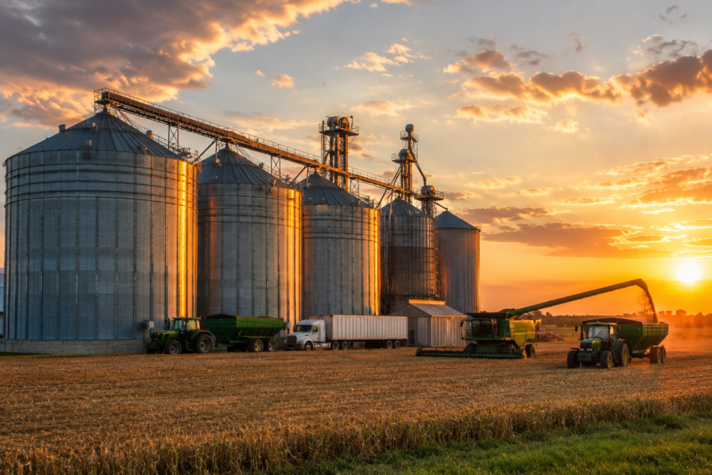 Steel in Agriculture: Equipment, Storage Silos & Irrigation Infrastructure
